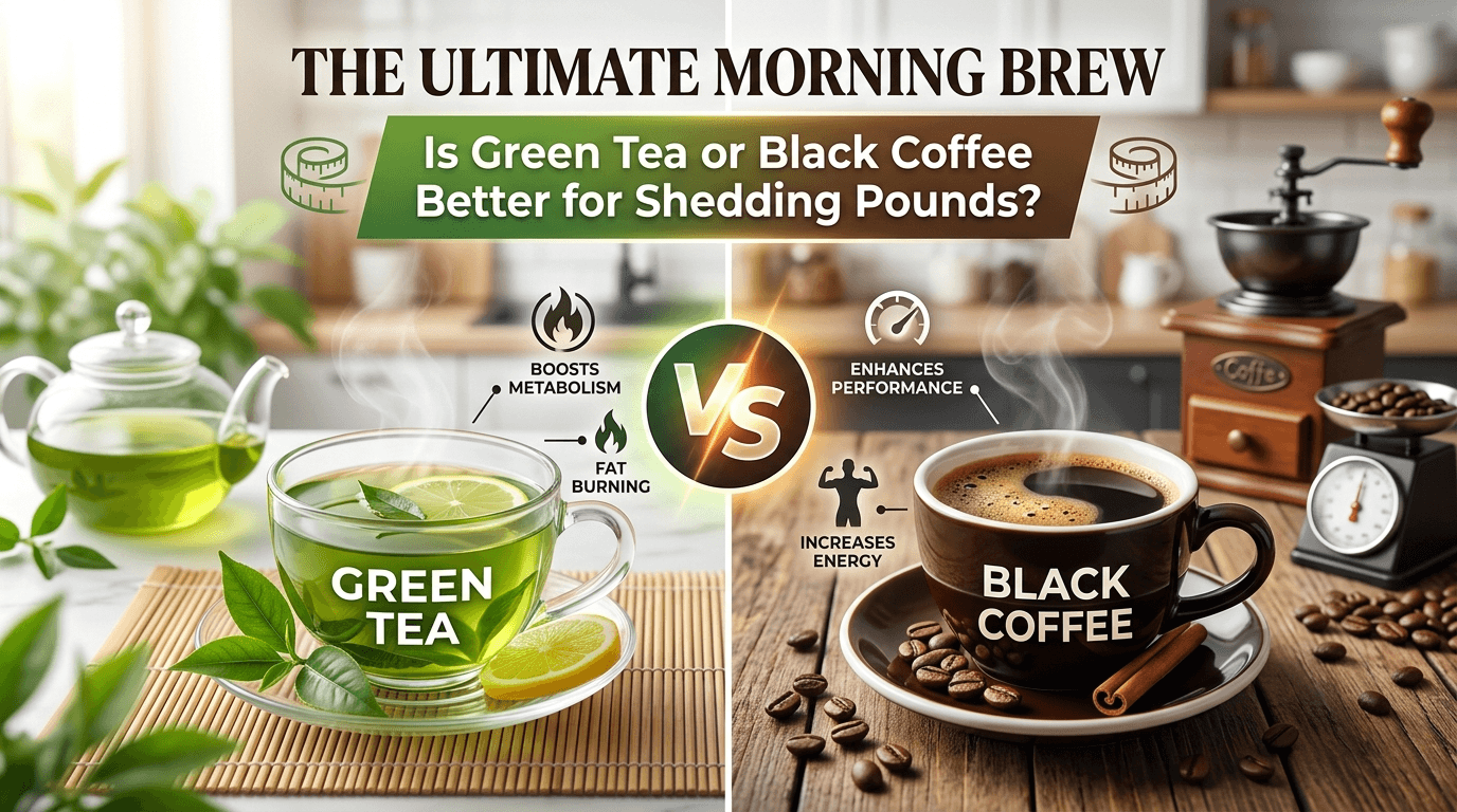 The Ultimate Morning Brew: Is Green Tea or Black Coffee Better for Shedding Pounds?